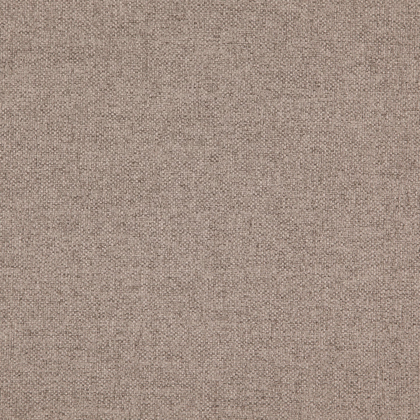 Taupe-brown woven upholstery fabric texture with a tight weave.