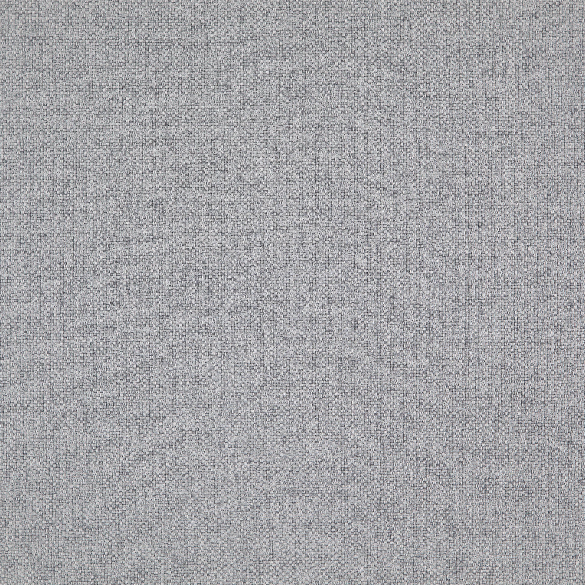 Grey woven upholstery fabric with subtle speckled texture and tight weave.