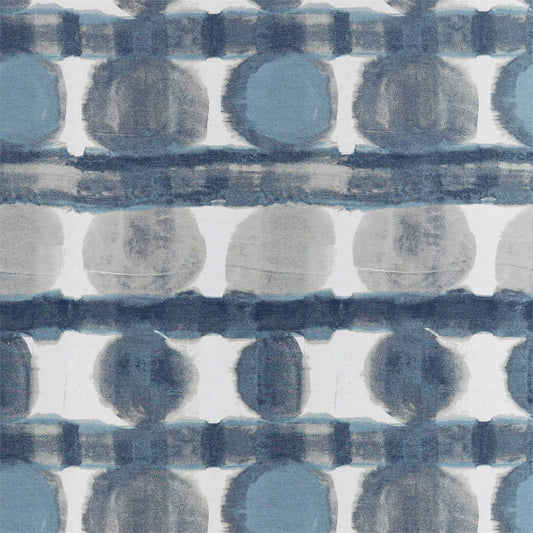 HARLEQUIN Delphis Fabric Spots Ink,Sky   - HATL132878