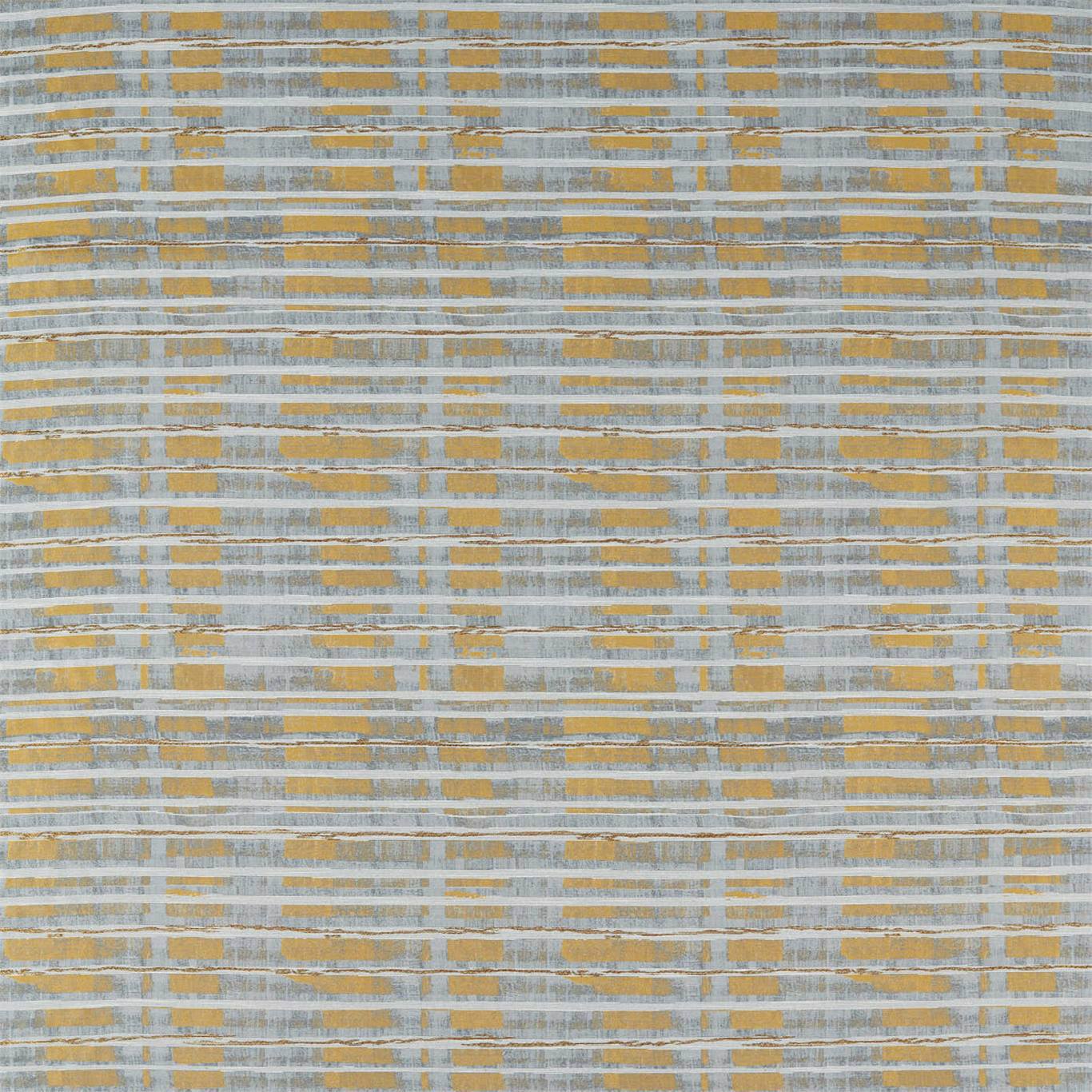 HARLEQUIN Malwa Fabric Stripes Gold,Slate   - HATL132882