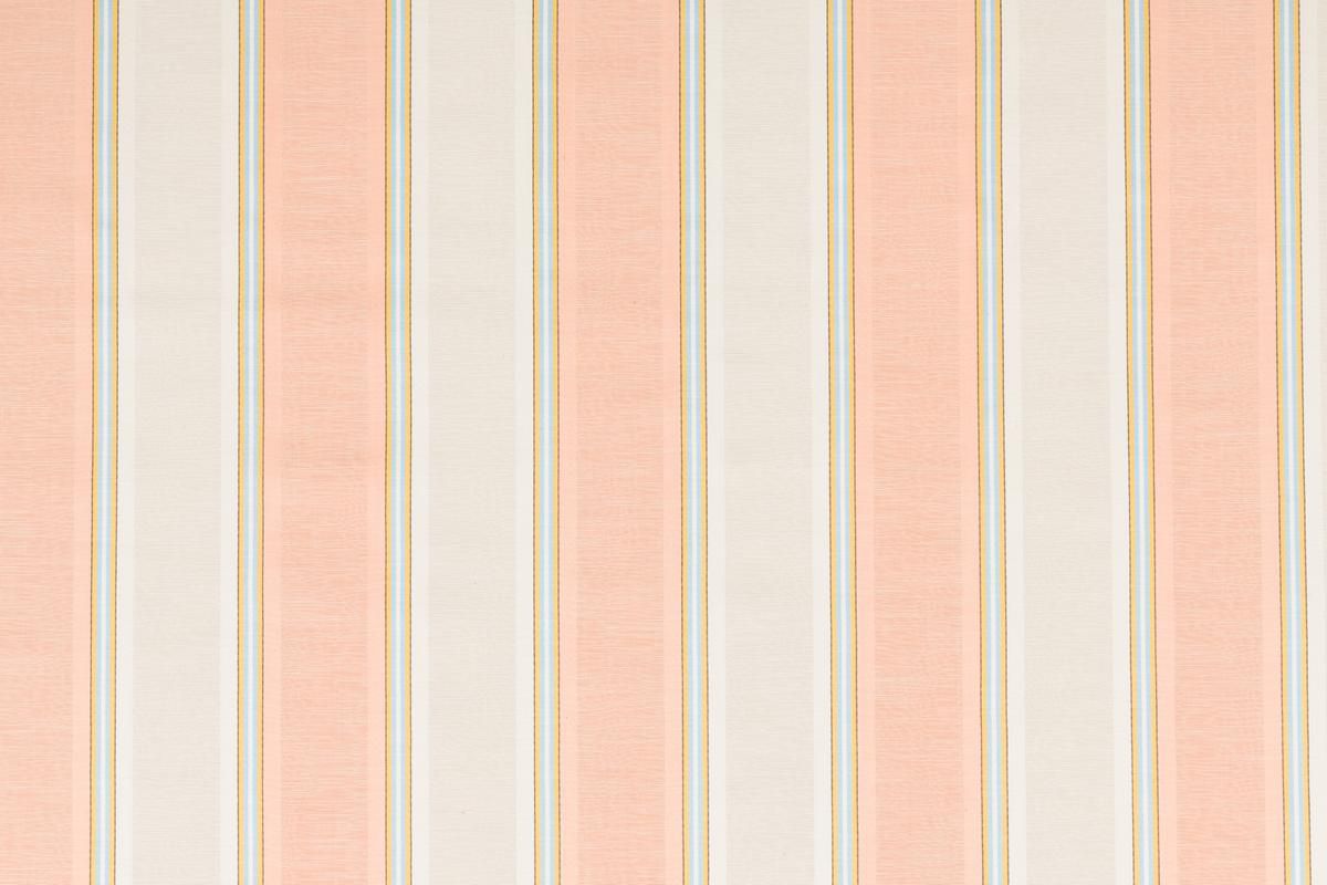 SCALAMANDRE OUTLET  FABRIC RASO RIGATO  FABRIC ORANGE, CREAM   - HA 00101758