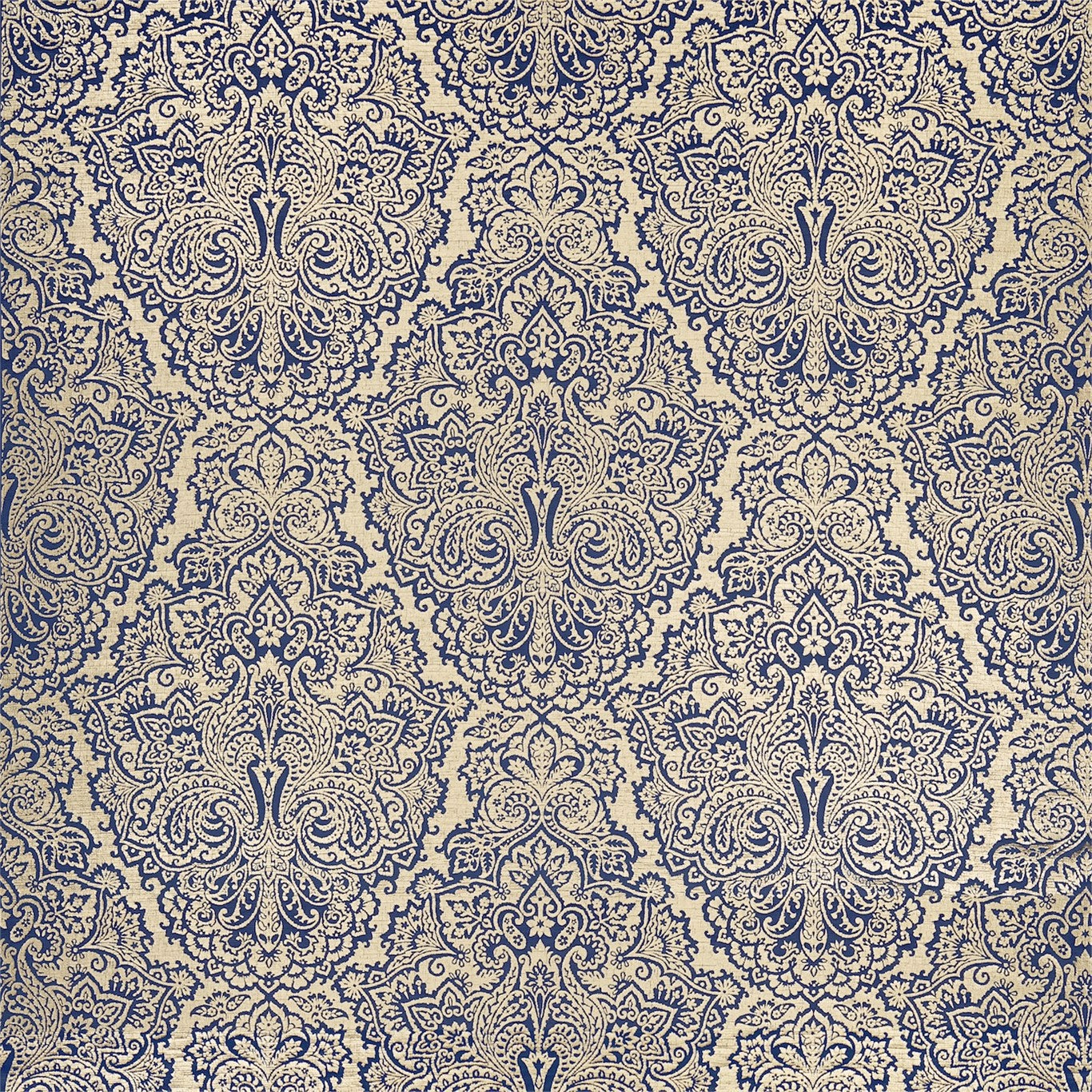 HARLEQUIN Aurelia Fabric Damasks Sapphire   - HBLV130965