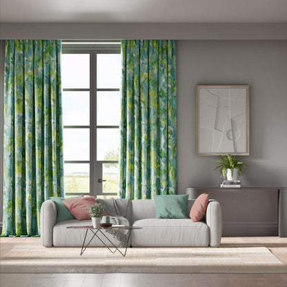 HARLEQUIN Foresta Fabric Abstract , Graphic Forest,Amazonia,Lagoon   - HC4F121150