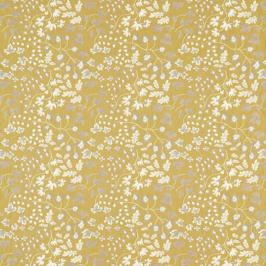 HARLEQUIN Onni Fabric Classic Floral Hessian,Shiitake   - HC4F133927