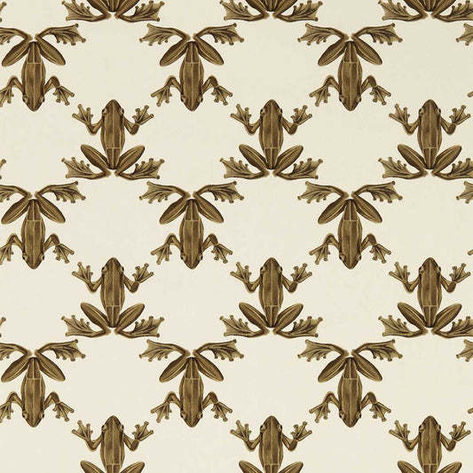 HARLEQUIN Wood Frog Wallpaper Animals Gold,Parchment  Gravure Printed Wallpaper - HC4W113013