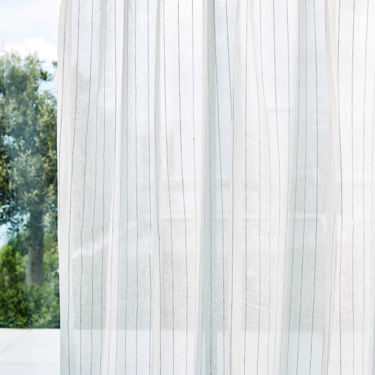 HARLEQUIN Amble Fabric Stripes Chalk,Black Earth   - HCOL133948