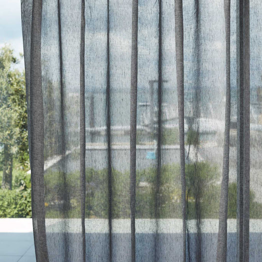 HARLEQUIN Lucent Fabric Plains , Textures Ebony   - HCOL133965