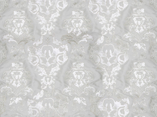 SCALAMANDRE  PALAZZO RICCI SILK FABRIC IVORY   - HC 00017785