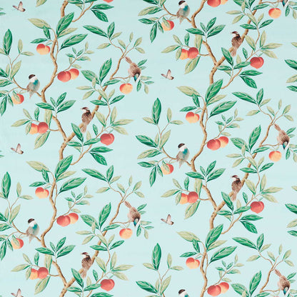 HARLEQUIN Ella Fabric Leaves , Trees Sky,Fig Leaf, Nectarine   - HDHP121113