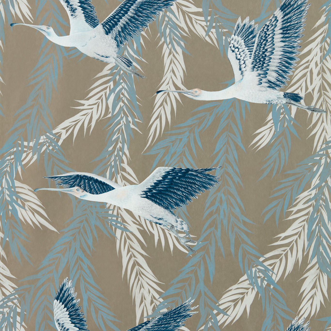 HARLEQUIN Valentina Wallpaper Birds Exhale ,Ink  Gravure - Wide Width Printed Wallpaper - HDHW112912