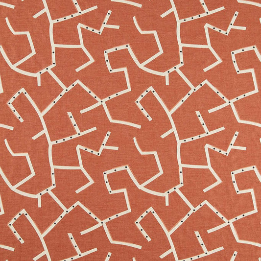 HARLEQUIN Saraceno Fabric Abstract, Graphic Rust   - HDMF134682