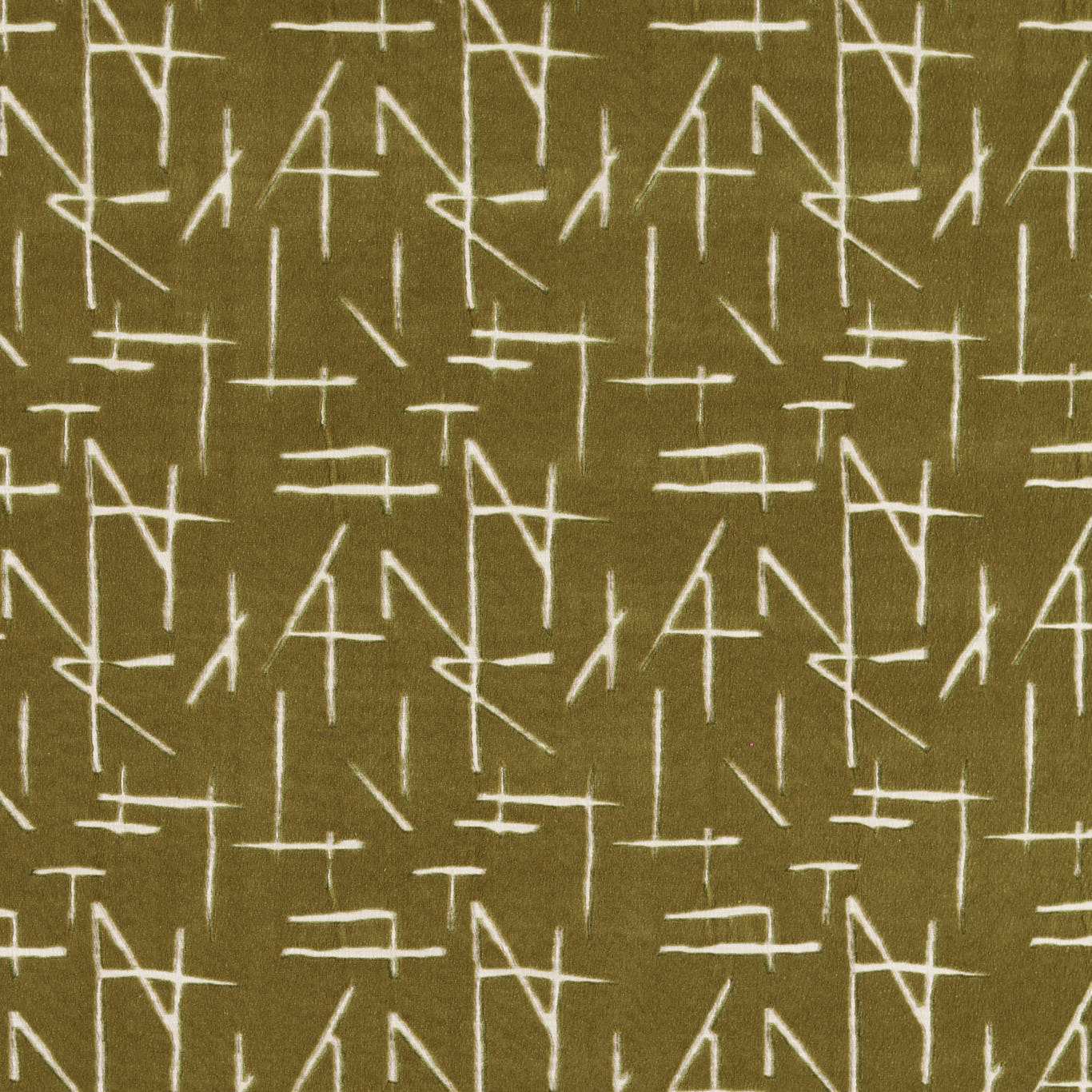 HARLEQUIN Dolmens Velvet Fabric Abstract, Graphic Moss   - HDMV134751
