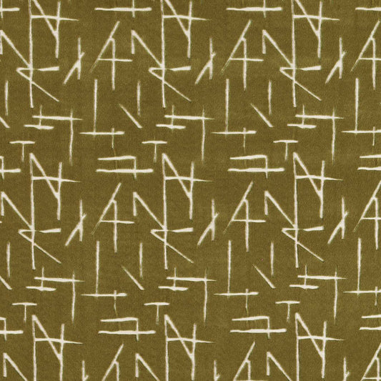 HARLEQUIN Dolmens Velvet Fabric Abstract, Graphic Moss   - HDMV134751