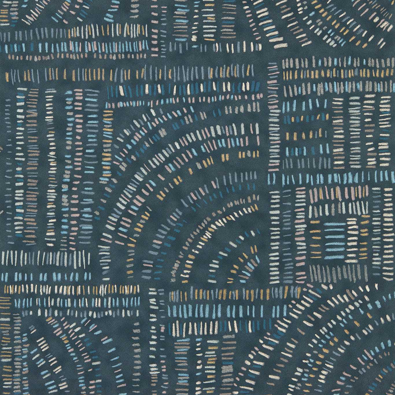 HARLEQUIN Frescoes Wallpaper Abstract, Graphic Sapphire,Kyanite,Quartz   - HDMW113295