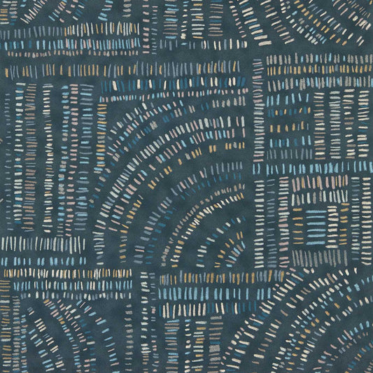 HARLEQUIN Frescoes Wallpaper Abstract, Graphic Sapphire,Kyanite,Quartz   - HDMW113295