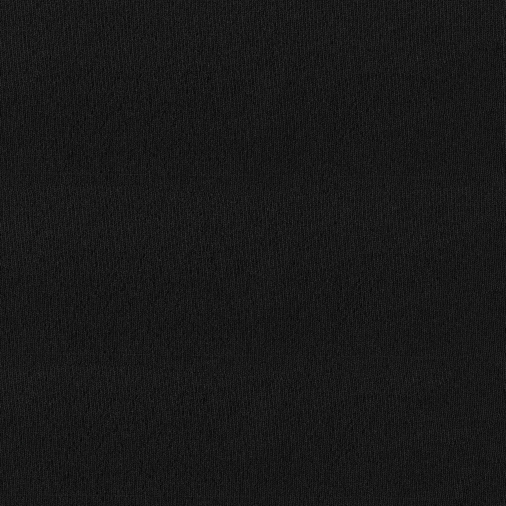 Close-up of black knit fabric texture; smooth, versatile material for apparel or home decor.