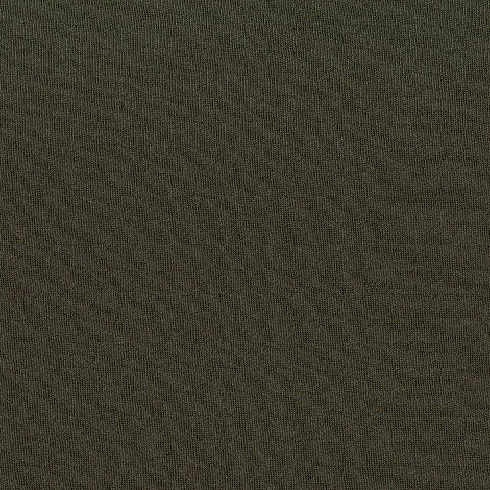 Dark olive green canvas fabric swatch with tight weave, rugged texture for bags or apparel.