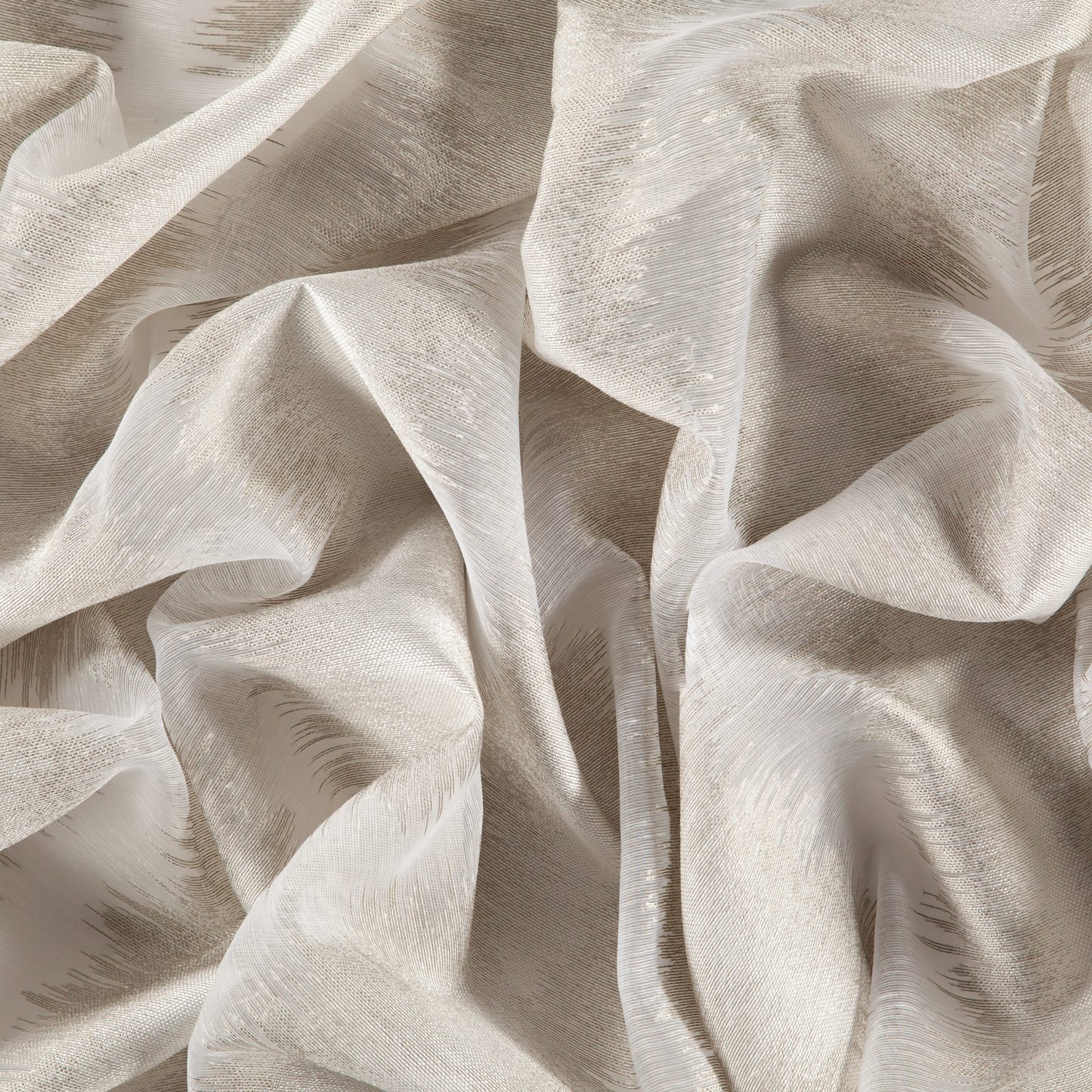 JF Fabrics  HEARTBEAT 30 Fabric Abstract,Transitional,Contemporary,Modern Beige,Taupe  Sheer,Wide Width,Reversible - 8434630 J8831