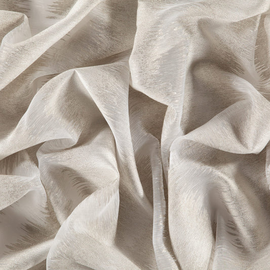 JF Fabrics  HEARTBEAT 30 Fabric Abstract,Transitional,Contemporary,Modern Beige,Taupe  Sheer,Wide Width,Reversible - 8434630 J8831