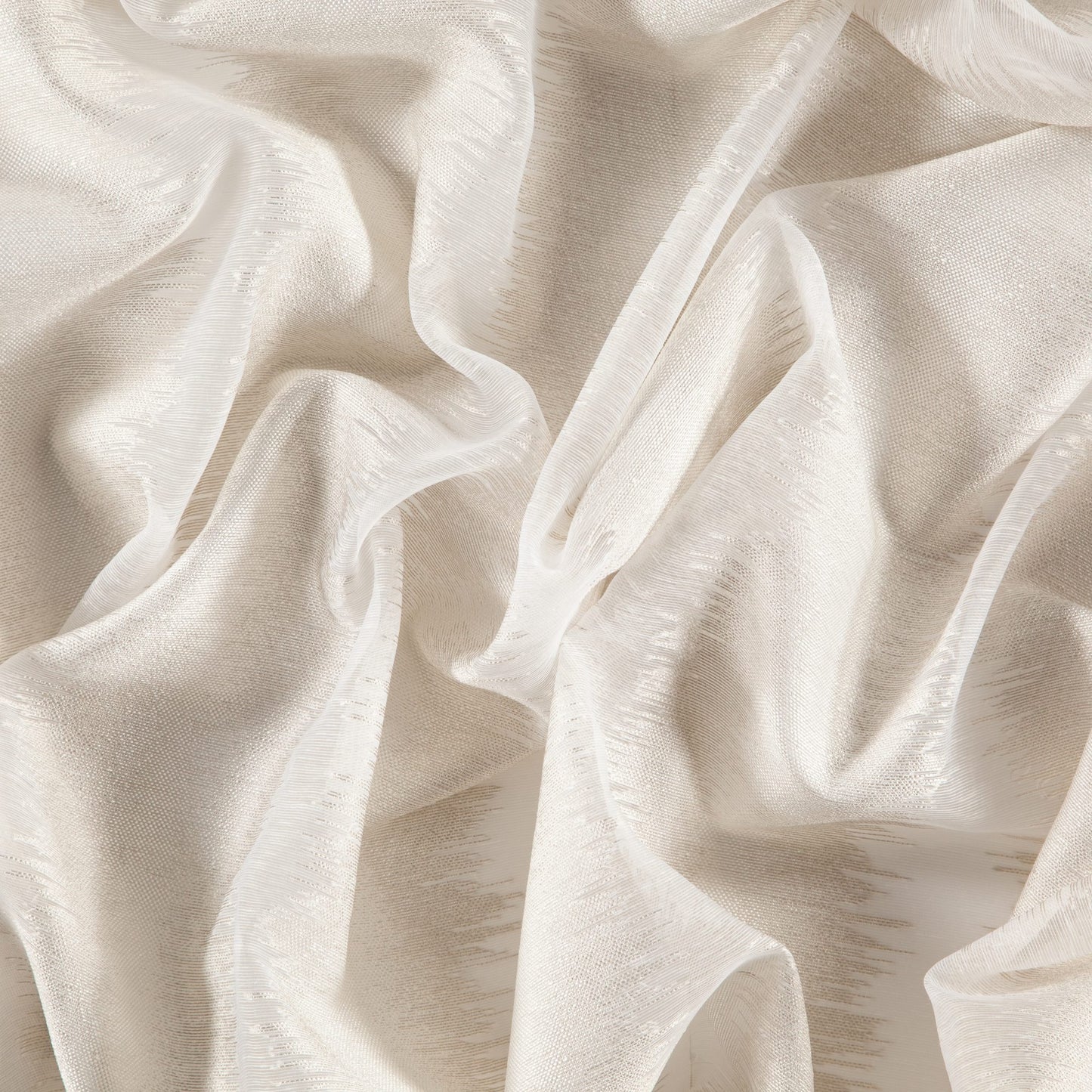 JF Fabrics  HEARTBEAT 91 Fabric Abstract,Transitional,Contemporary,Modern Cream  Sheer,Wide Width,Reversible - 8434691 J8831