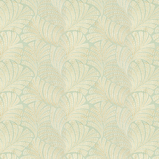 STOUT TEXTILES  MULTIPURPOSE,EMBROIDERIES TRADITIONAL, FLORAL SEAFOAM,SEAMIST   - HEDG-1