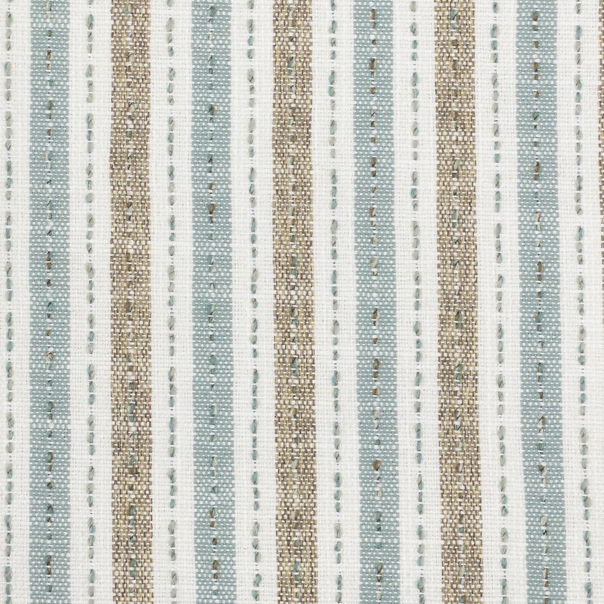 STOUT TEXTILES  UPHOLSTERY,WOVENS TRADITIONAL, STRIPE AQUA   - HELL-1