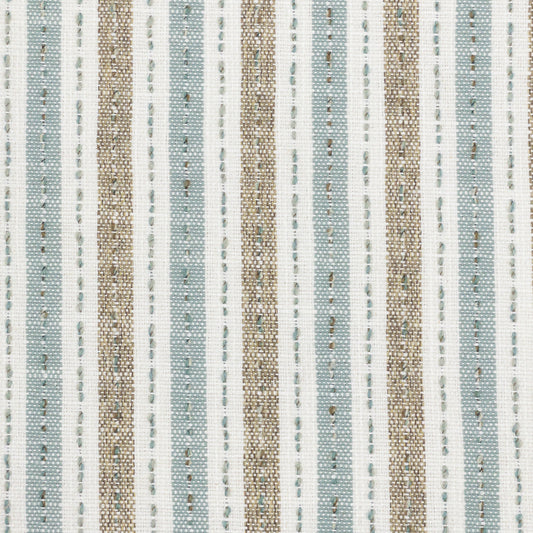 STOUT TEXTILES  UPHOLSTERY,WOVENS TRADITIONAL, STRIPE AQUA   - HELL-1