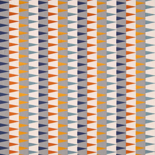 HARLEQUIN Azul Fabric Geometric Rust,Navy,Nordic   - HETH132013