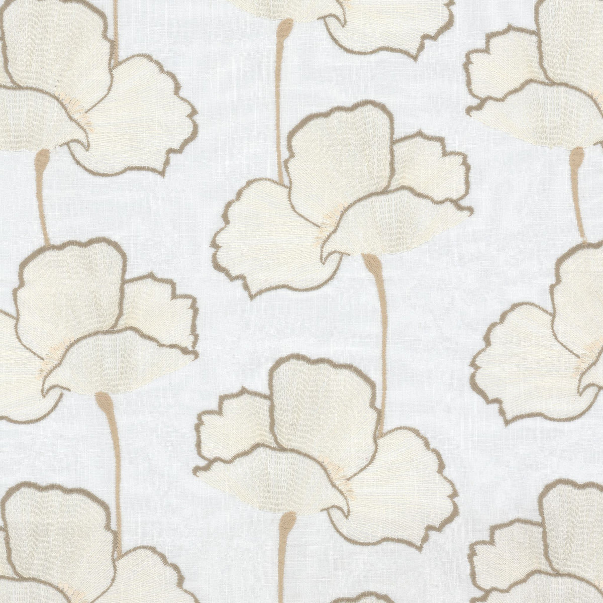 STOUT TEXTILES  DRAPERY,EMBROIDERIES TRANSITIONAL,, FLORAL OLDGOLD   - HEYW-1