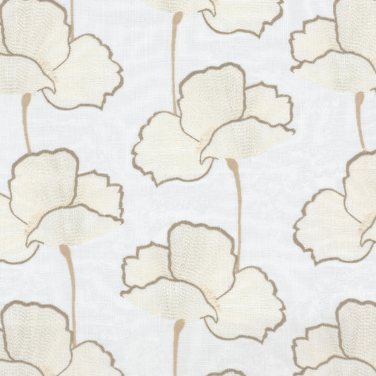 STOUT TEXTILES  DRAPERY,EMBROIDERIES TRANSITIONAL,, FLORAL OLDGOLD   - HEYW-1