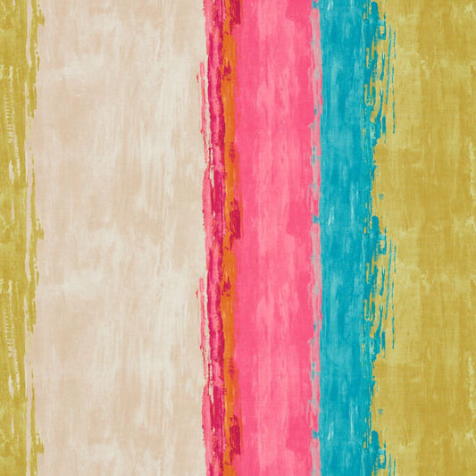 HARLEQUIN OUTLET Setola Fabric Stripes Turquoise,Lime,Fuchsia   - HFAU120506