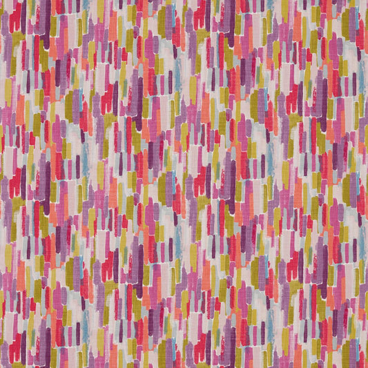 HARLEQUIN Trattino Fabric Abstract , Graphic Ocean,Lime,Fuchsia   - HFAU120515