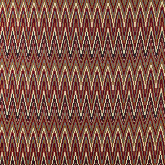 HARLEQUIN Elota Woven Fabric  Indigo,Maroon   - HFUF134772