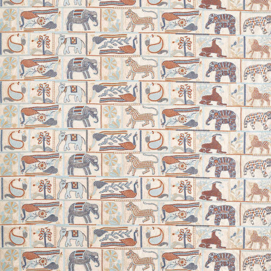 HARLEQUIN Kantha Embroidery   Azul,Paprika   - HFUF134781