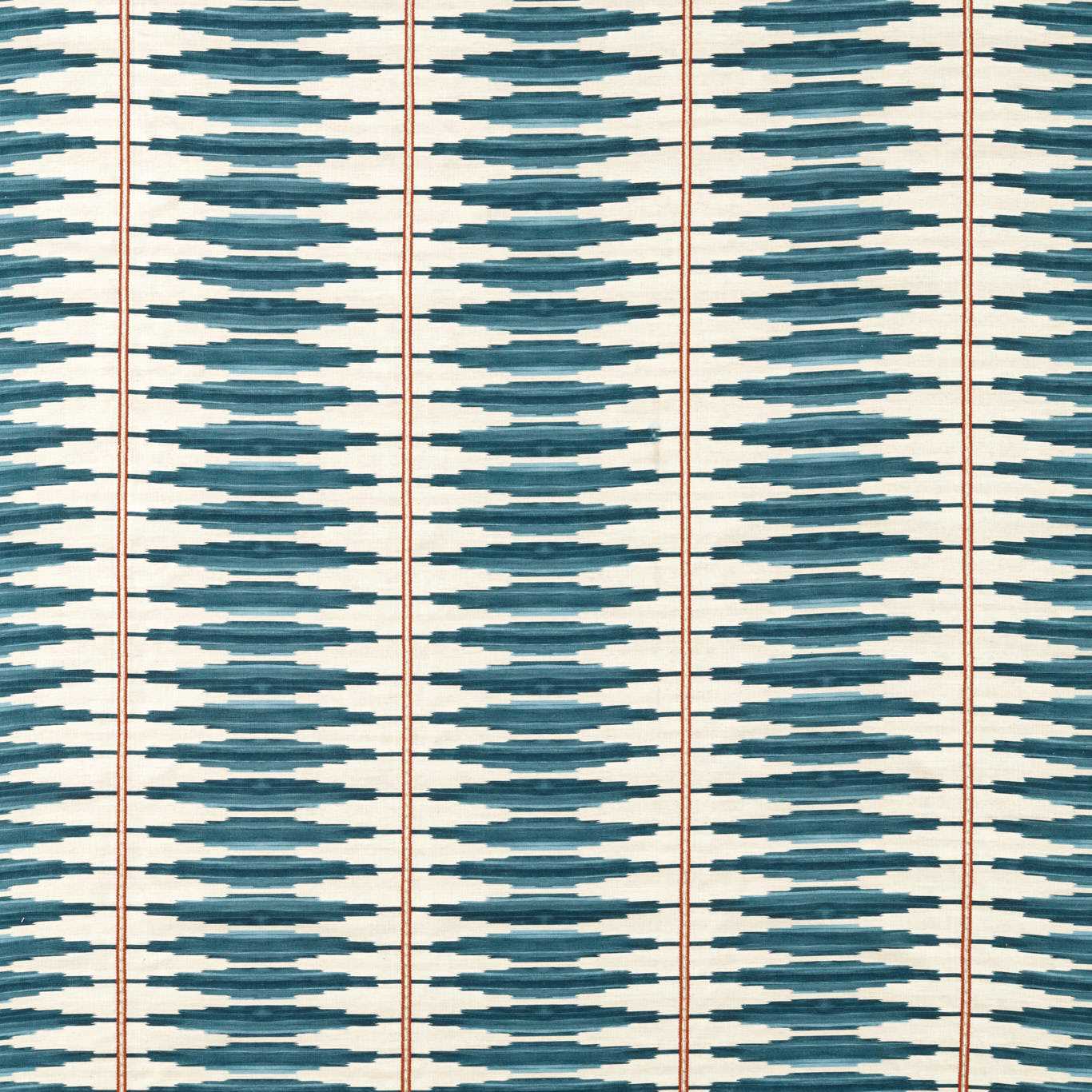 HARLEQUIN Cintilla Woven Fabric  Denim,Rust   - HFUF134852