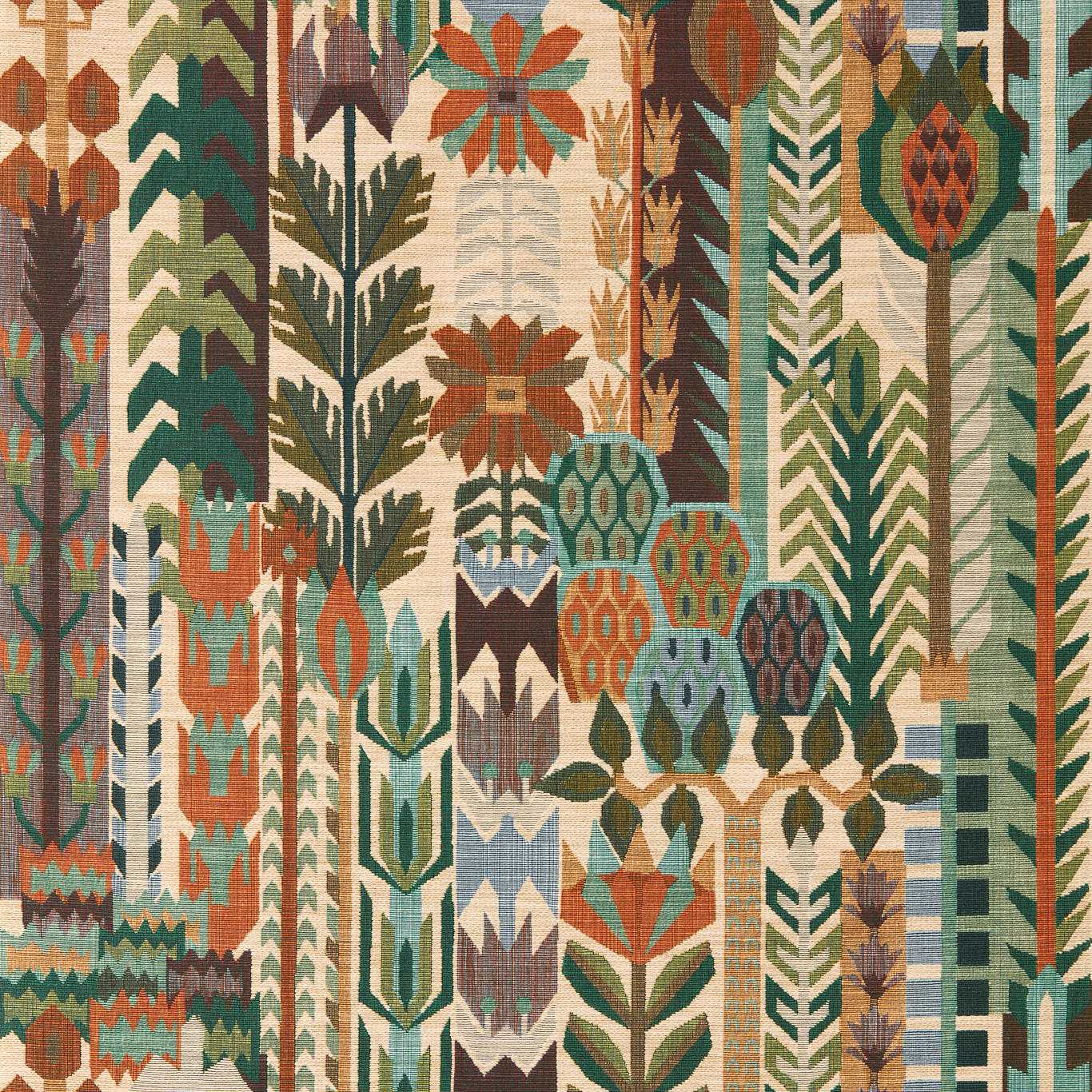 HARLEQUIN Kuparr WW Non Woven Wallpaper  Evergreen,Terracotta   - HFUP113356