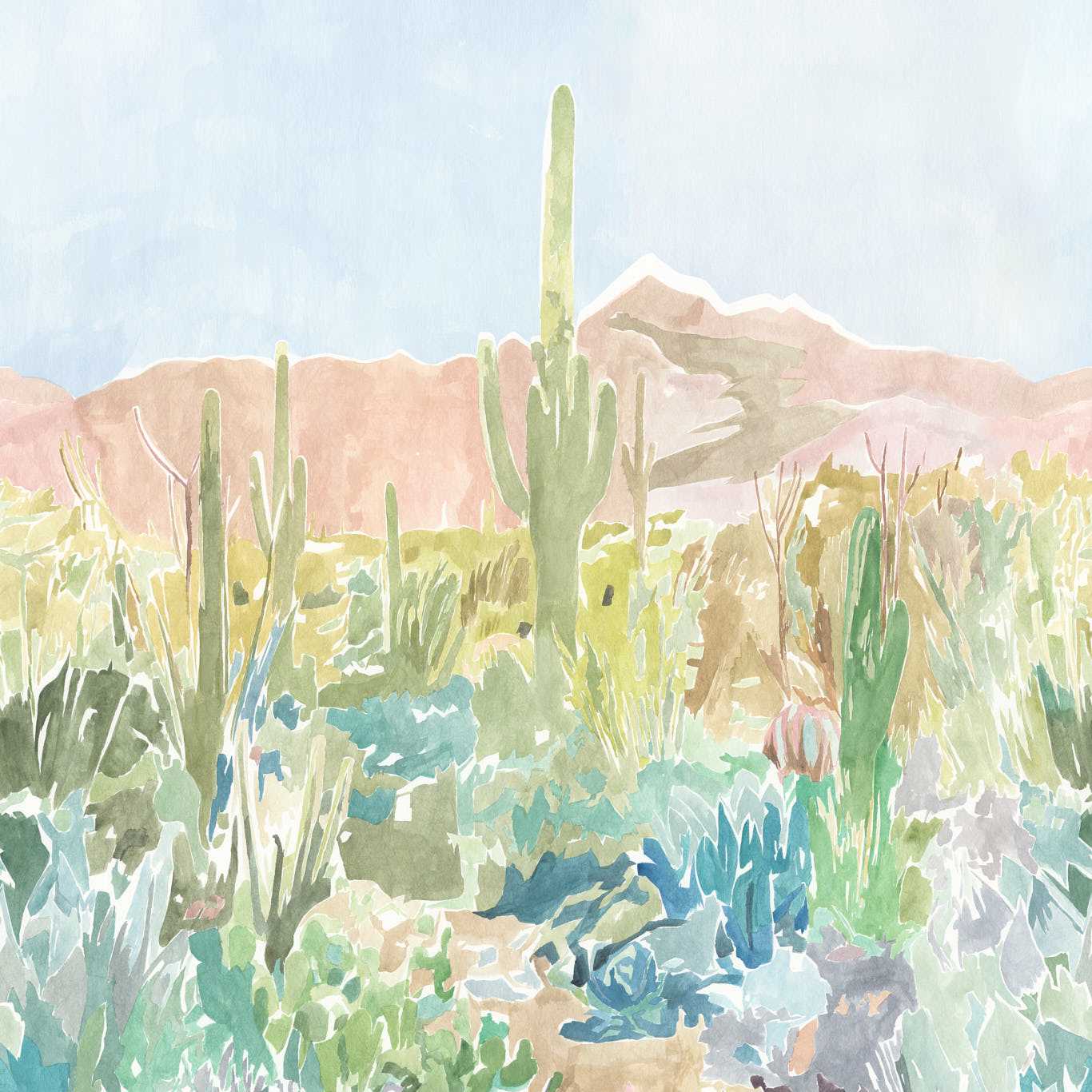 HARLEQUIN Saltillo WW Non Woven Wallpaper  Grounded,Succulent,Haze   - HFUP113369