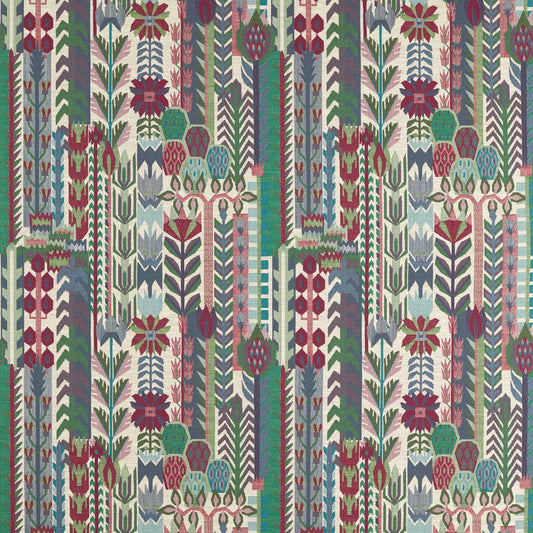 HARLEQUIN Kuparr Woven Fabric  Indigo,Maroon   - HFUW134767