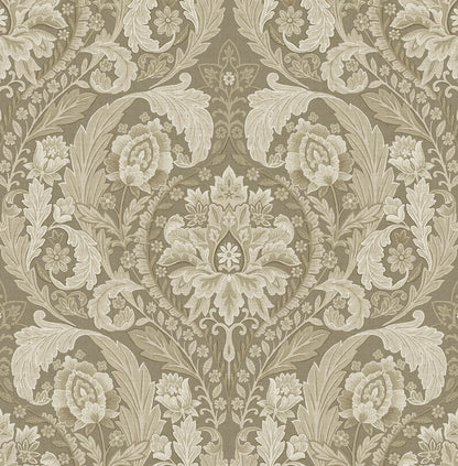 Harry & Grace  Thornton Vintage Damask Damask Traditional Beige   - HG12905