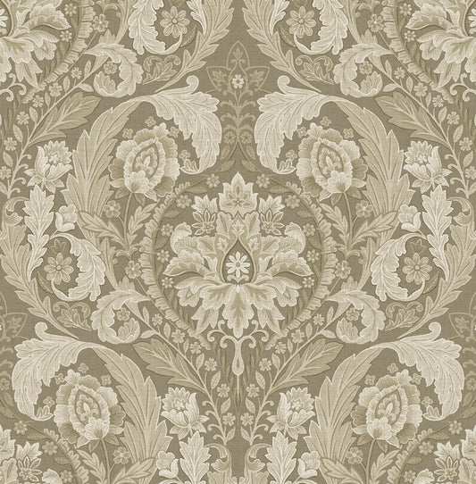 Harry & Grace  Thornton Vintage Damask Damask Traditional Beige   - HG12905