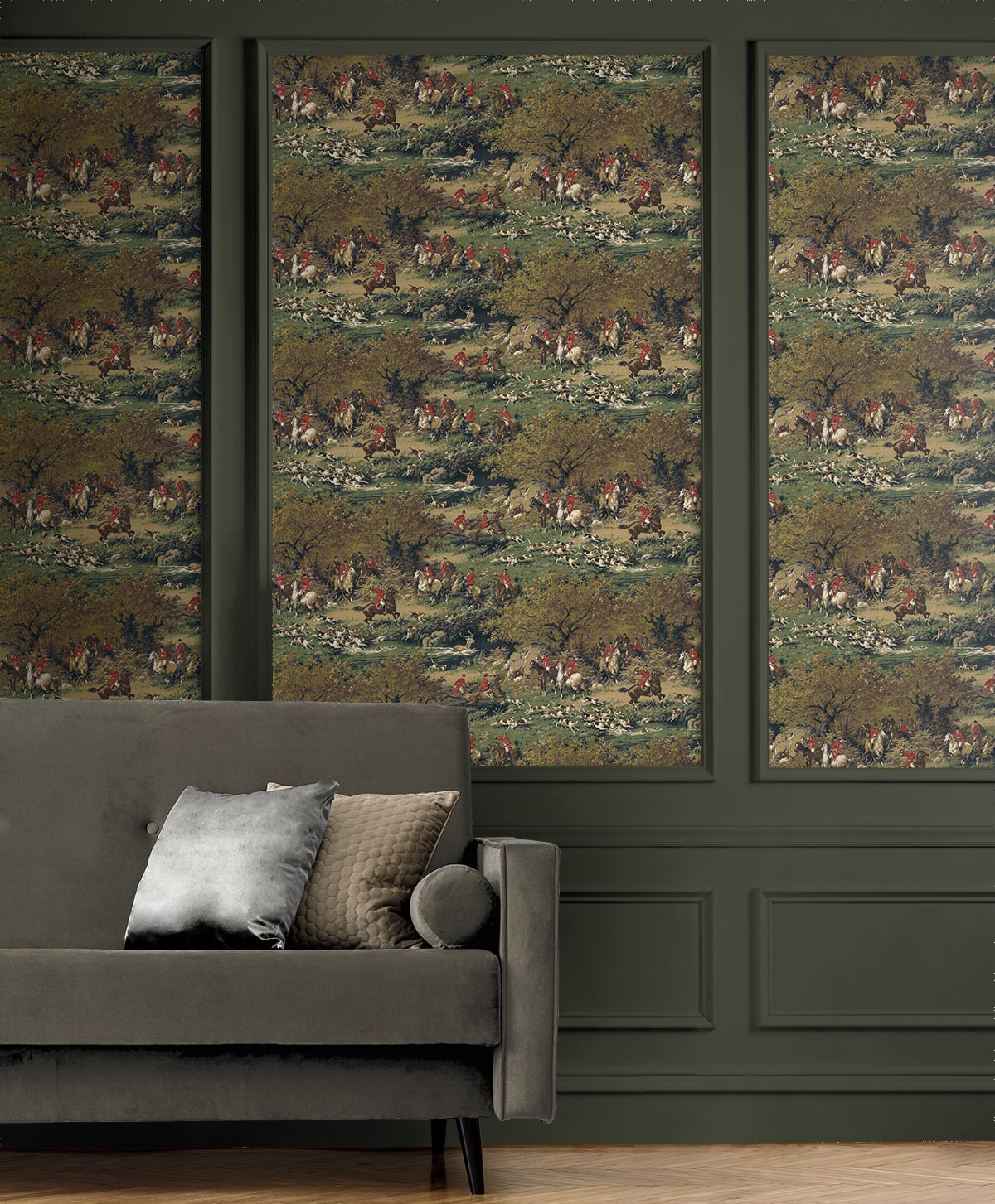 Harry & Grace  Taunton Hunt Scene Scenic Traditional Multicolored   - HG13002