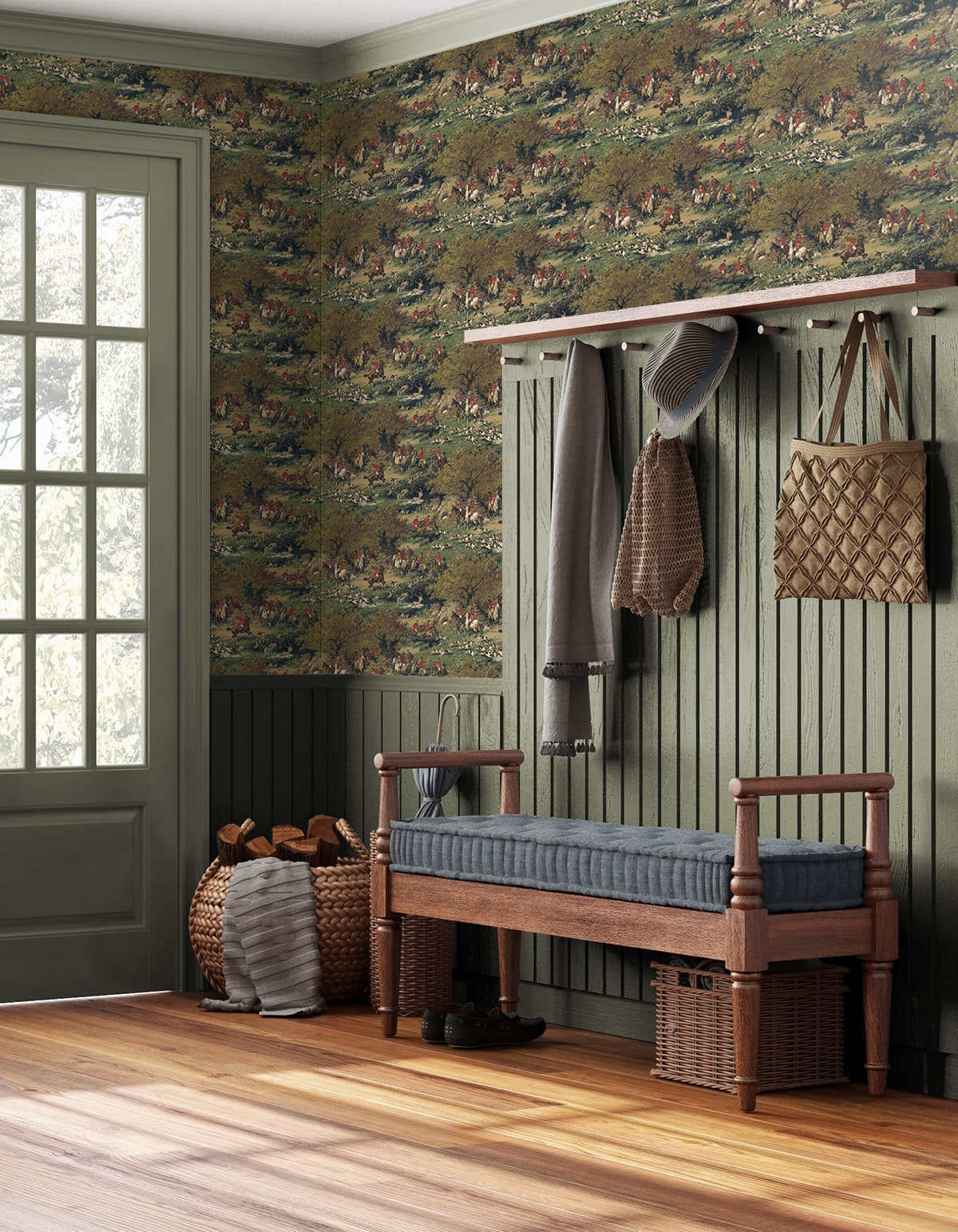 Harry & Grace  Taunton Hunt Scene Scenic Traditional Multicolored   - HG13002