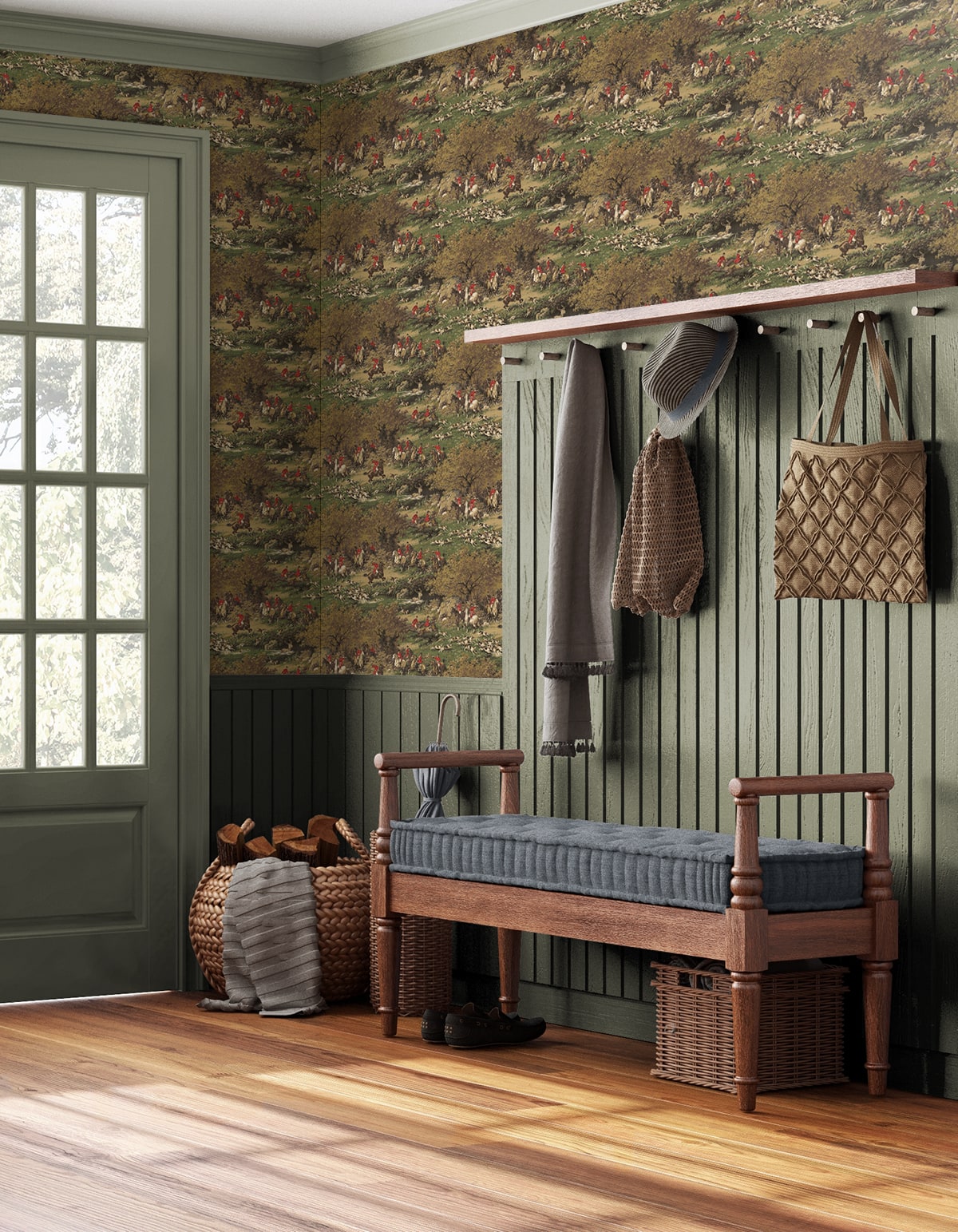 Harry & Grace  Taunton Hunt Scene Scenic Traditional Multicolored   - HG13005