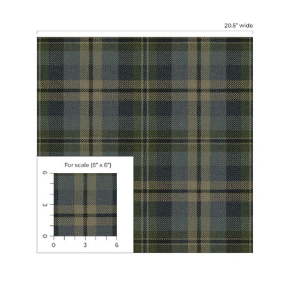 Harry & Grace  Thornbury Tailored Plaid Plaid Traditional Blue   - HG13102