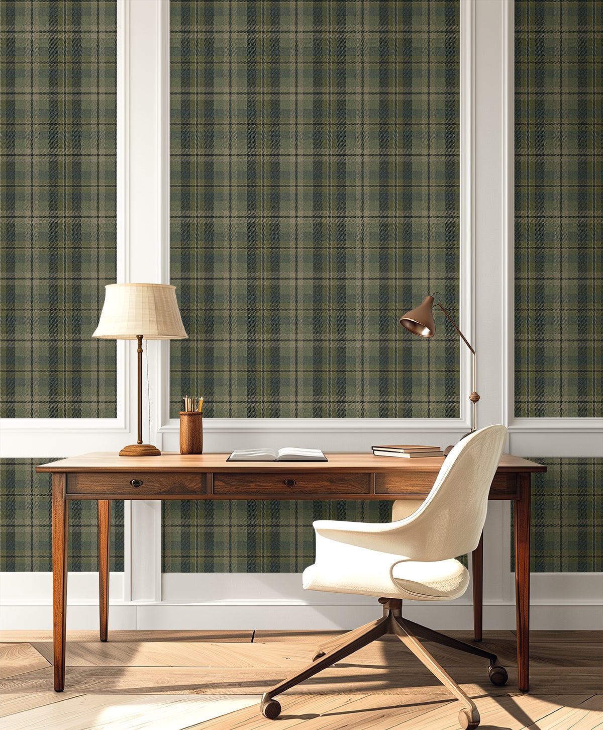 Harry & Grace  Thornbury Tailored Plaid Plaid Traditional Green   - HG13104