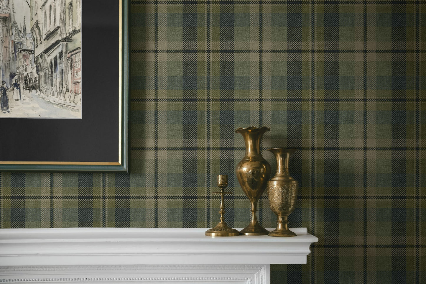 Harry & Grace  Thornbury Tailored Plaid Plaid Traditional Green   - HG13104