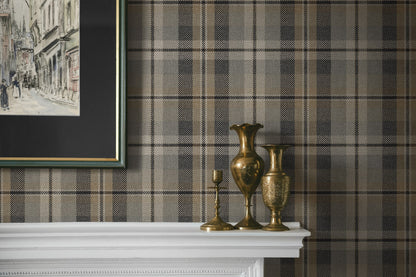 Harry & Grace  Thornbury Tailored Plaid Plaid Traditional Grey   - HG13107