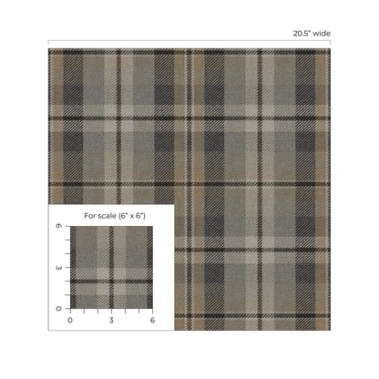 Harry & Grace  Thornbury Tailored Plaid Plaid Traditional Grey   - HG13107