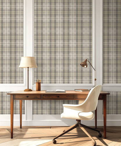 Harry & Grace  Thornbury Tailored Plaid Plaid Traditional Grey   - HG13108