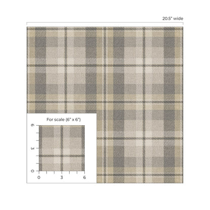 Harry & Grace  Thornbury Tailored Plaid Plaid Traditional Grey   - HG13108